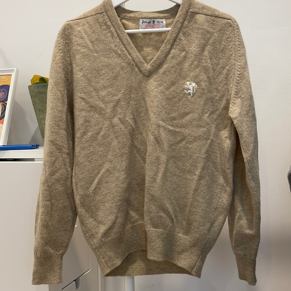 Pringle Of Scotland Beige Knit Sweater